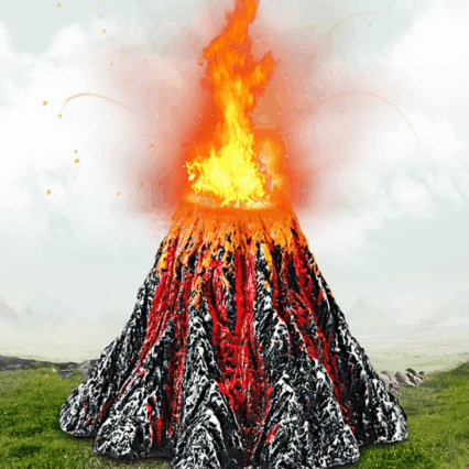 Magma Magic Resin Volcano For Aquariums