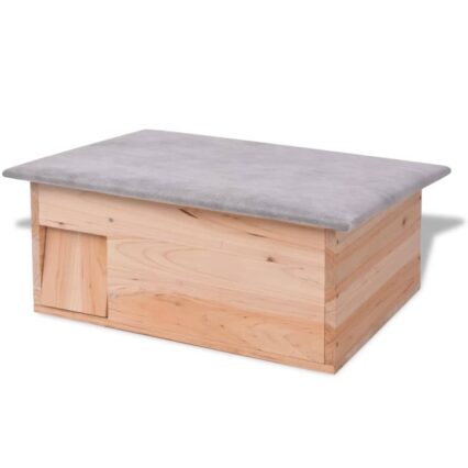 NNEVL Hedgehog House 45x33x22 cm Wood