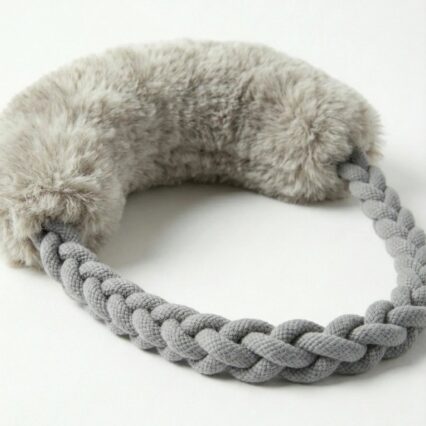 Wool Loop Tug Toy - Grey