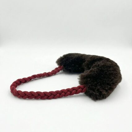 Wool Loop Tug Toy - Black