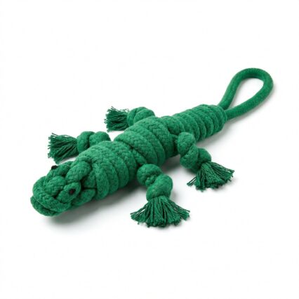 Owen the Green Lizard Rope Toy