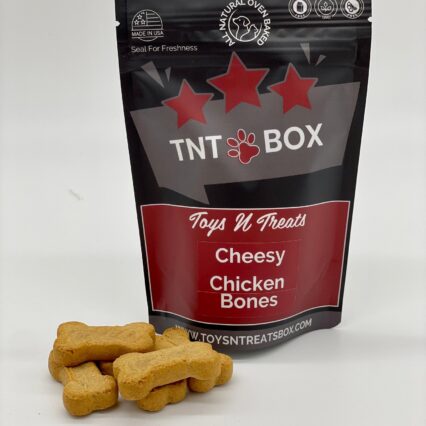 Cheesy Chicken Bones Dog Treats - All Natural Oven Baked