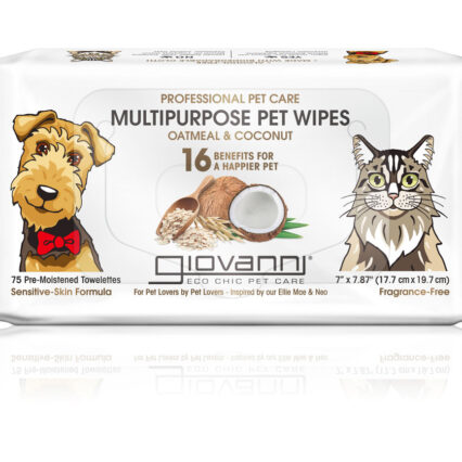 GIO PET WIPES OAT & CNUT ( 1 X 75 CT   )