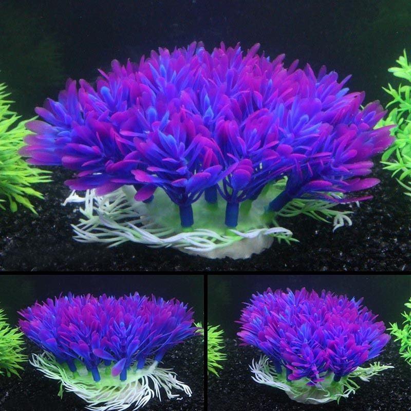 Vibrant Purple Round Grass Aquarium Decor - Image 6