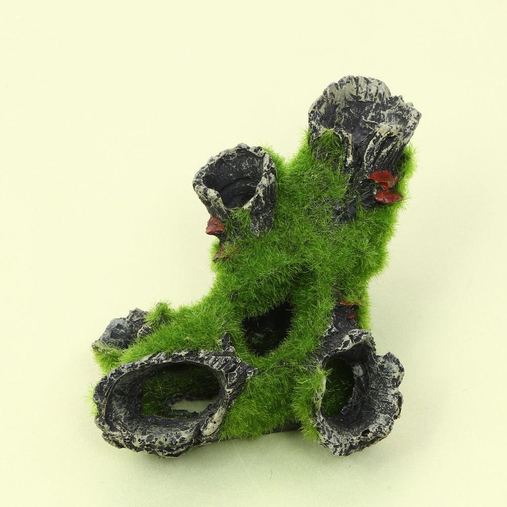 Mystic Mossy Tree Root Shrimp Pot - Lifelike Spawning Haven For Aquarium Shrimp - Image 4
