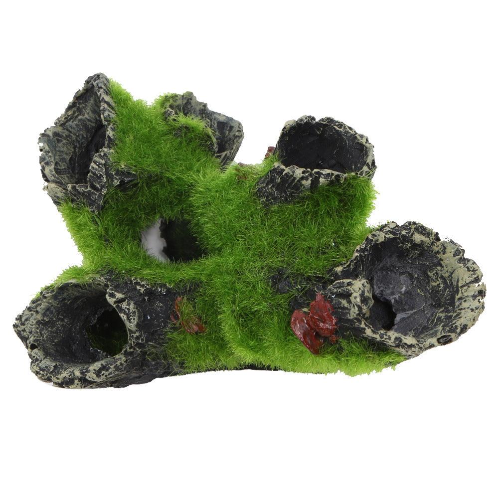 Mystic Mossy Tree Root Shrimp Pot - Lifelike Spawning Haven For Aquarium Shrimp - Image 2