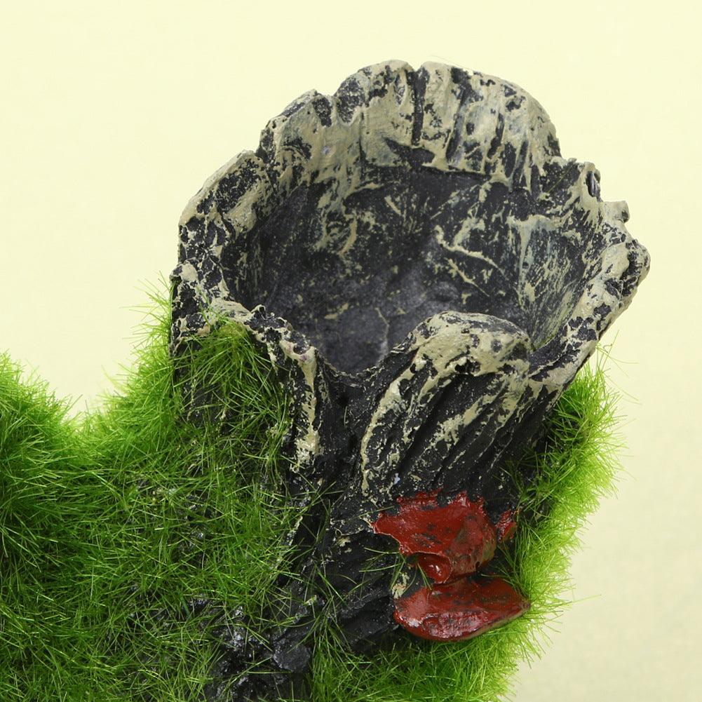 Mystic Mossy Tree Root Shrimp Pot - Lifelike Spawning Haven For Aquarium Shrimp - Image 3