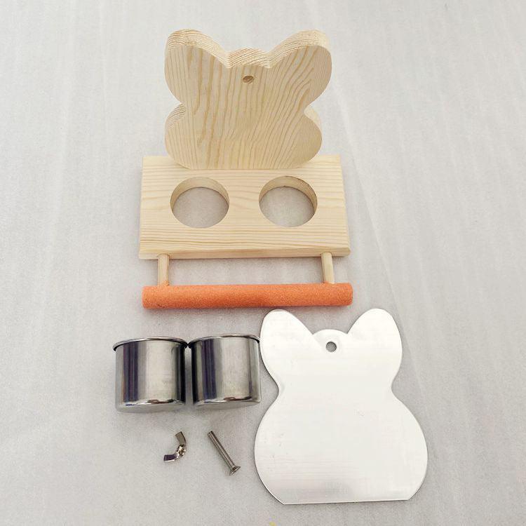Interactive Parrot Puzzle Bird Toy With Stainless Steel Claw Stand And Mirror - Image 5