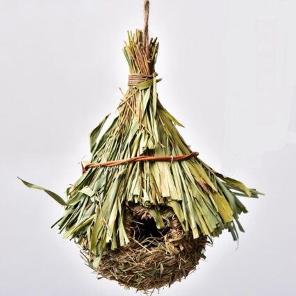 Handcrafted Natural Straw Bird's Nest Collection