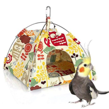 Vibrant Canvas Parrot Hammock: A Cozy Hangout For Your Feathered Friend