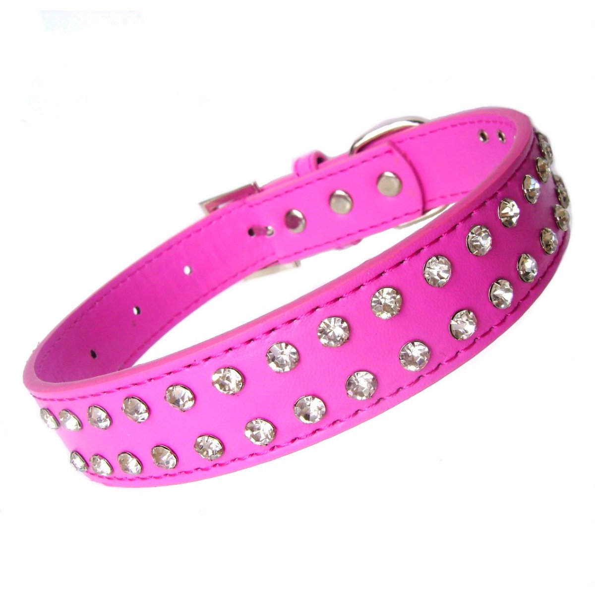 2-Row Collar Lead Set - Hot Pink - Image 2