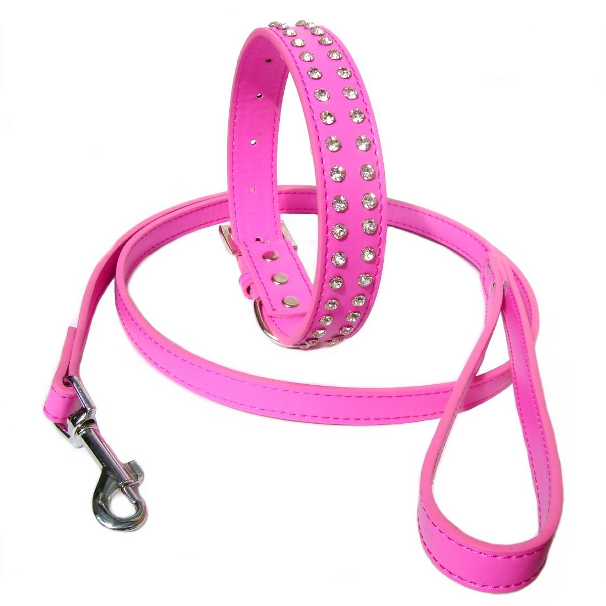 2-Row Collar Lead Set - Hot Pink - Image 7