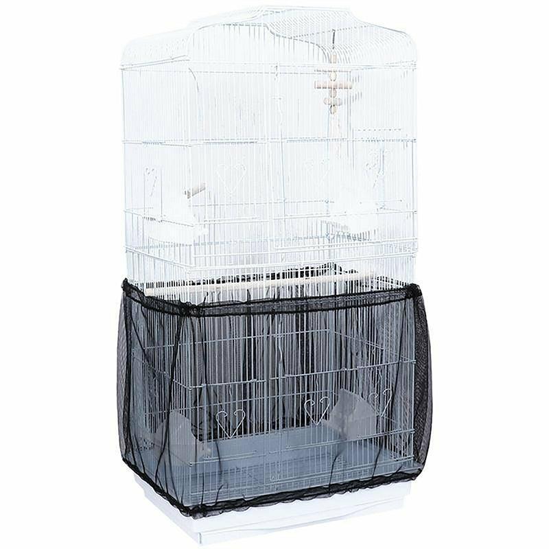 L Size Shell Skirt Mesh Cover Pet Bird Cage Guard Nylon Net Seed Catcher - Image 5