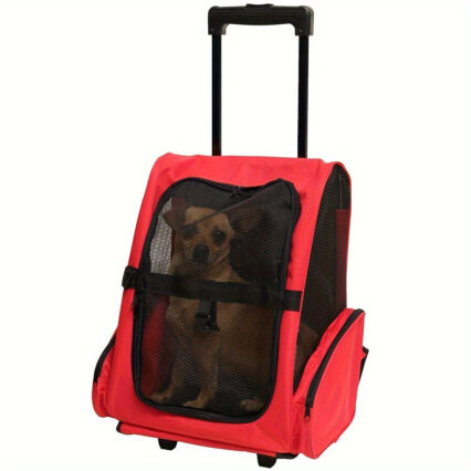 Multi-Purpose Pet Bag Foldable Travel Carrier with Wheels