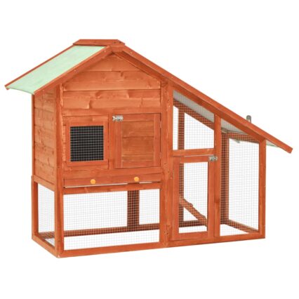 NNEDPE Rabbit Hutch 140x63x120 Cm Solid Firwood
