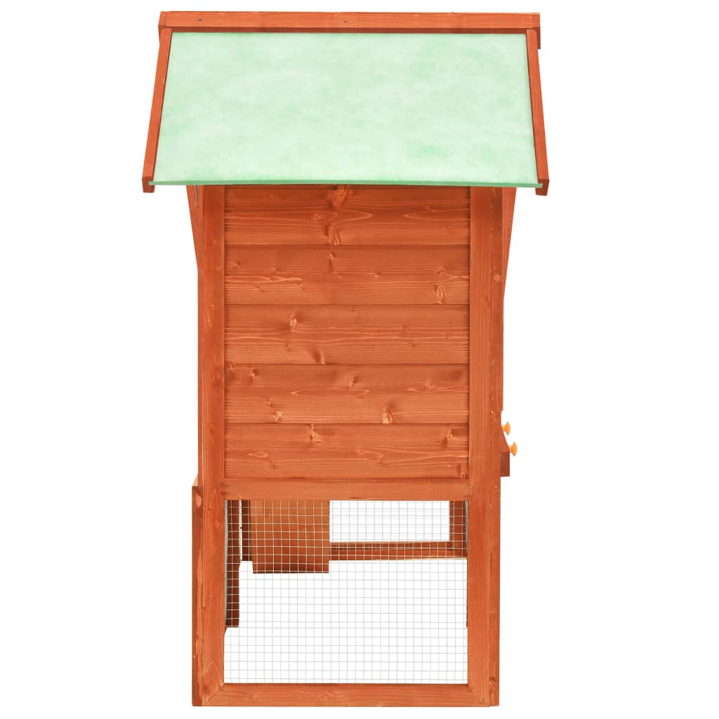 NNEDPE Rabbit Hutch 140x63x120 Cm Solid Firwood - Image 4