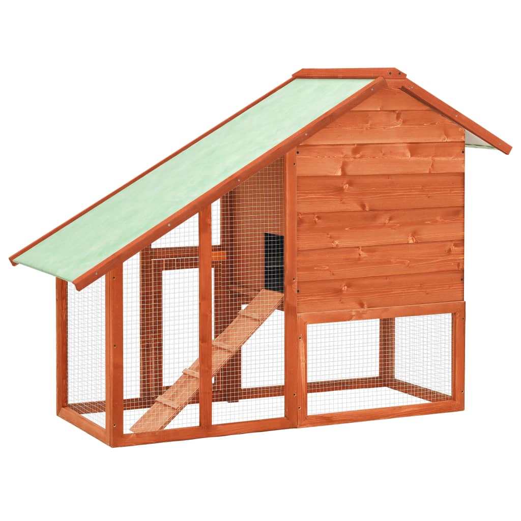 NNEDPE Rabbit Hutch 140x63x120 Cm Solid Firwood - Image 5