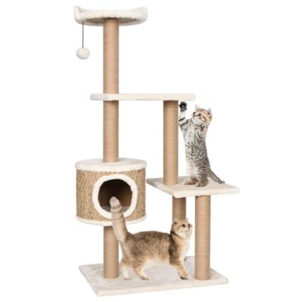 NNEVL Cat Tree with Scratching Post 123cm Seagrass