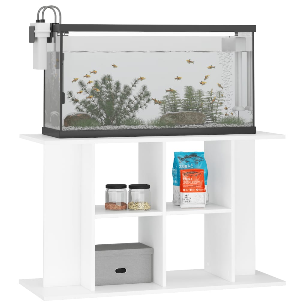 NNEVL Aquarium Stand White 100x40x60 cm Engineered Wood - Image 3