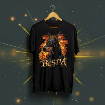 Doberman T-shirt Black
