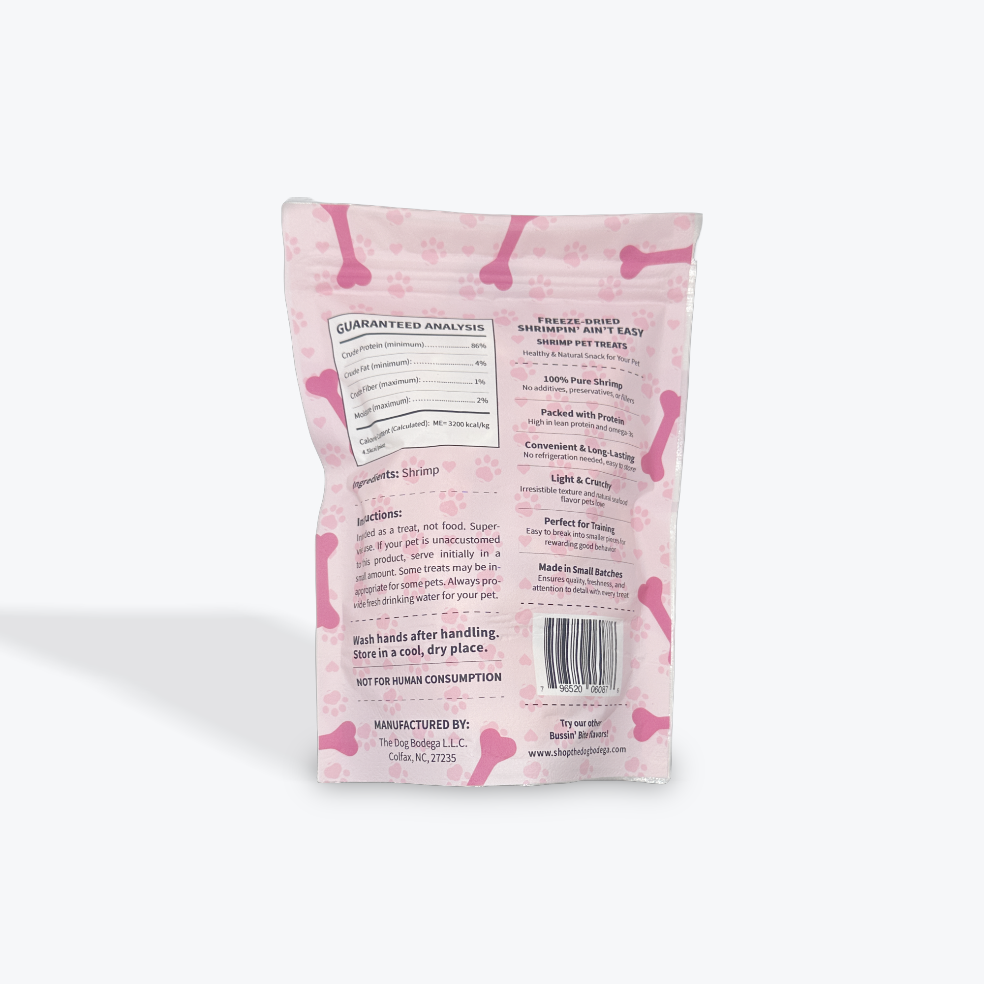 Single Ingredient, High Value Freeze-Dried Training Treats for Dogs & Cats - Shrimp - Image 2