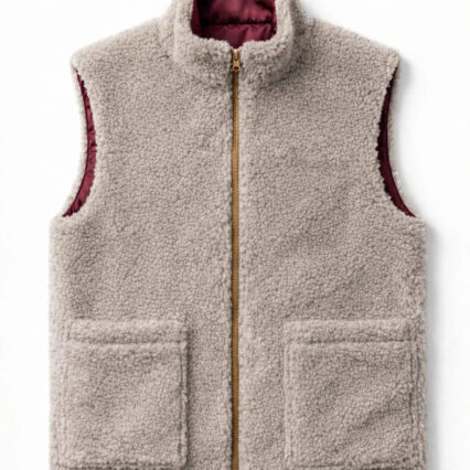 Woolen Unisex Vest - Beige