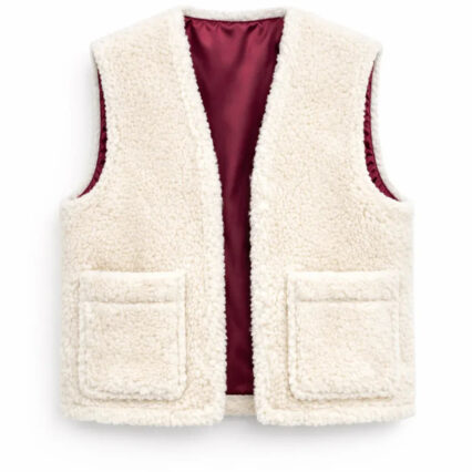 Woolen Woman's Vest - White