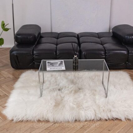 Natural Sheepskin Ivory Carpet - Rectangle