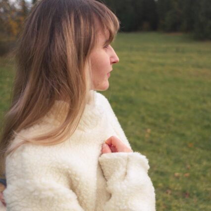 Woolen Woman's Jacket - White