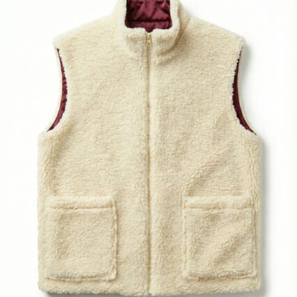 Woolen Unisex Vest - White