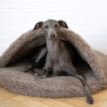 Natural Wool Pet Cave - Beige