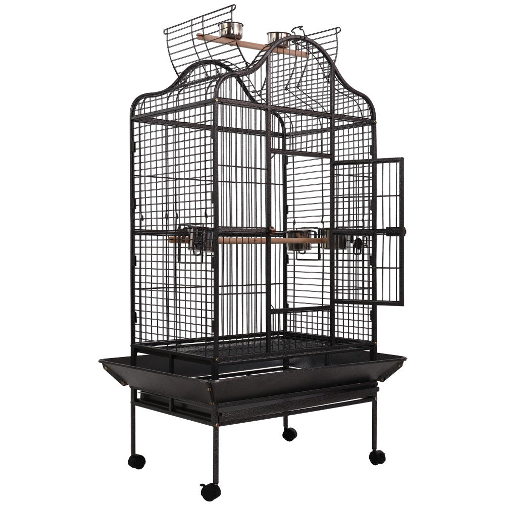 NNEDSZ Bird Cage Pet Cages Aviary 168CM Large Travel Stand Budgie Parrot Toys - Image 2