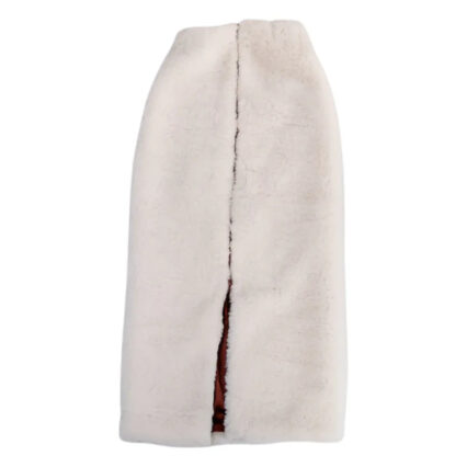 Woolen Women's Long Skirt - White