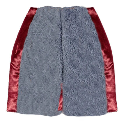 Woolen Women's Short Skirt - Dark Grey