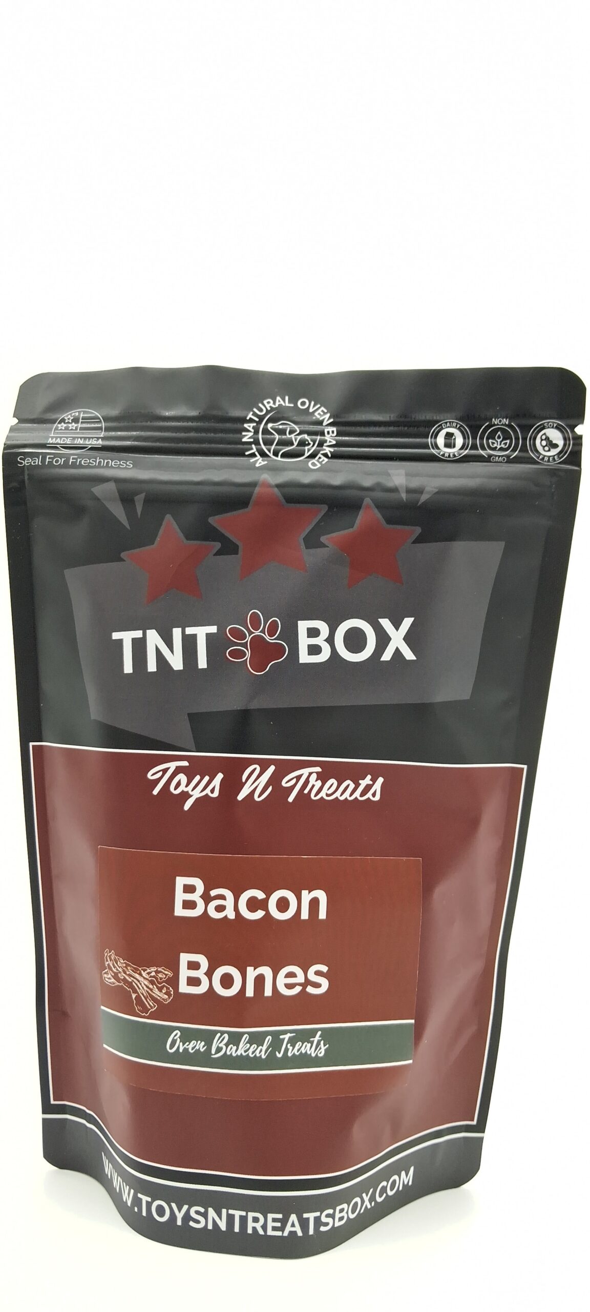 Bacon Bones Dog Treats - All Natural Oven Baked - Image 2