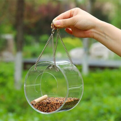 Birdie Buffet: Acrylic Seed Storage Delight