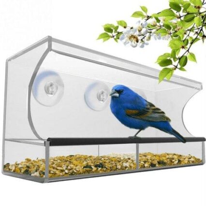 Crystal Clear Acrylic Pet Feeder