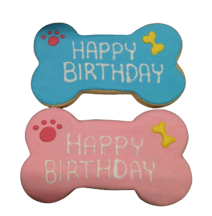 5 inch Birthday Dog Bone Treat (Qty 6)