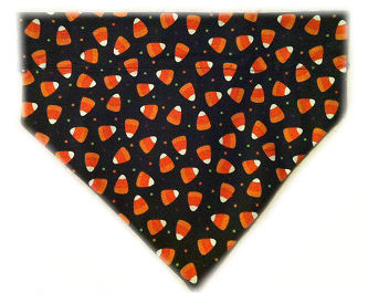 Halloween Over The Collar Dog Scarf Candy Corns