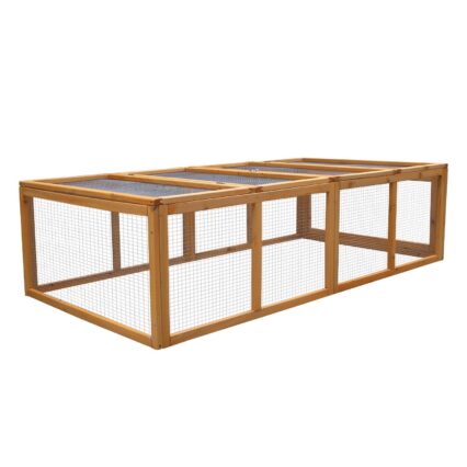 NNEDPE Rectangular Wooden Chicken Coop & Rabbit Hutch